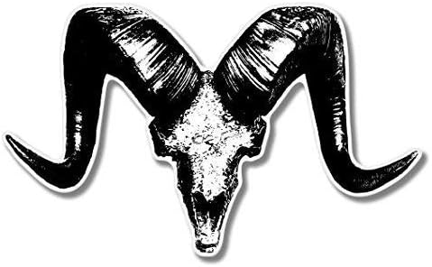 Calcomanía de vinilo Ram Skull - Calcomanía para parachoques del casco del teléfono del coche