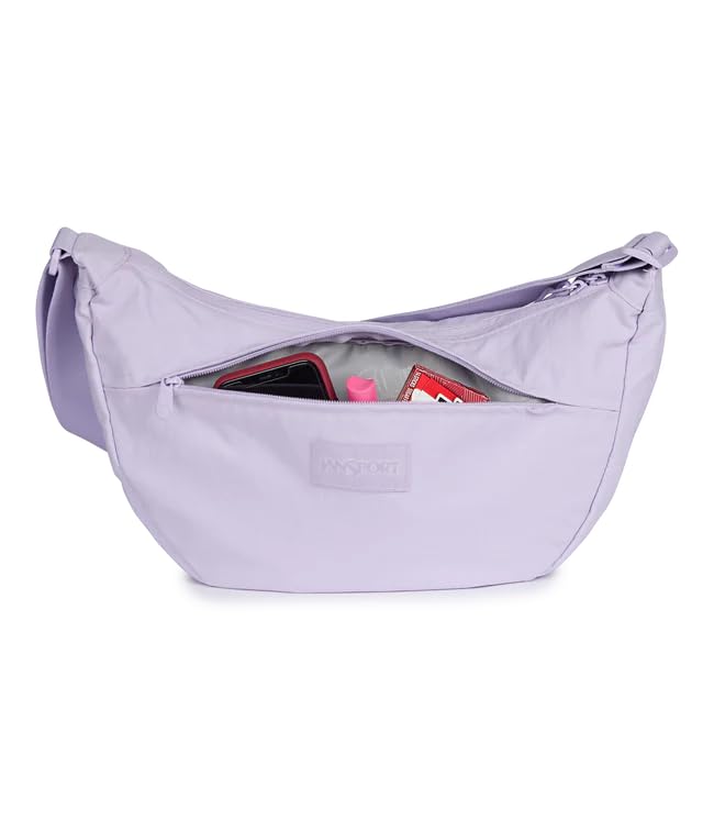 JanSport Unphased Crossbody Large, Soft Nylon - Pastel Lilac - image 4