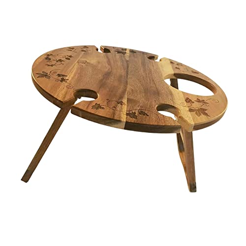 gazechimp Mesa de portátil Porta-copo para vinho dobrável para presentes de boas
