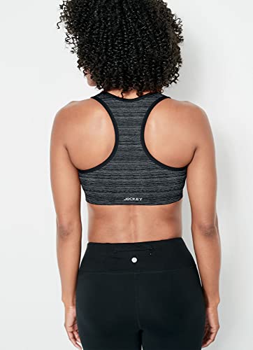 Image of Jockey Active Zip Front High Impact Seamless Bra