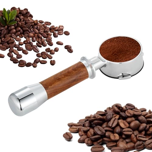 Porte-filtre sans fond 58mm : poignée expresso de rechange pour machine à café de bar et cuisine