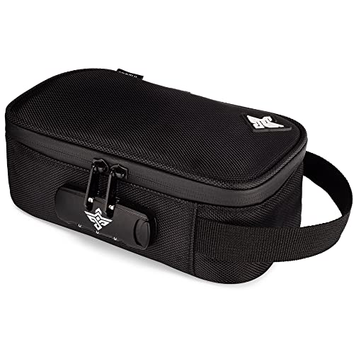 Bolsa organizadora Erozul Genesis Storage Travel Case com trava de combinação resistente à água + brindes bônus (preto)