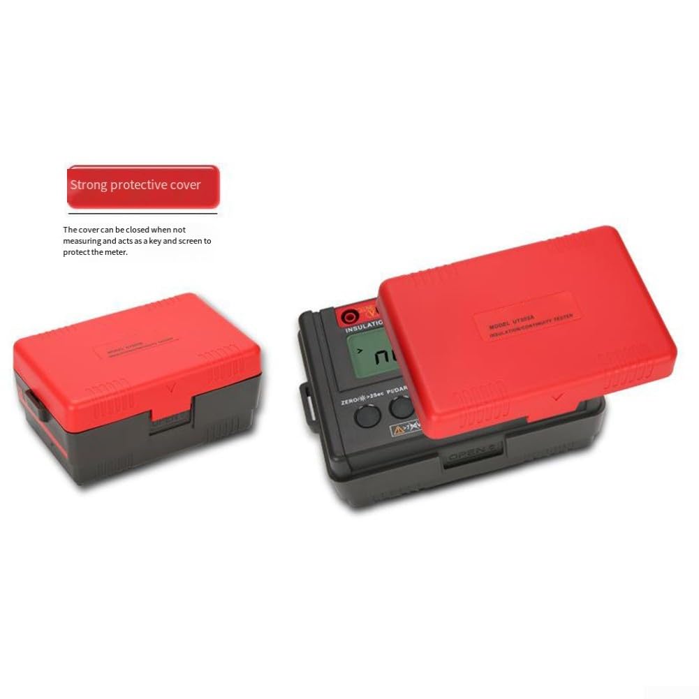 Probador de resistencia de aislamiento UT501A Medidor de resistencia de aislamiento digital Megohmmeter 100V-1000V Voltaje de salida Pantalla LCD Descarga automática Equipo de prueba