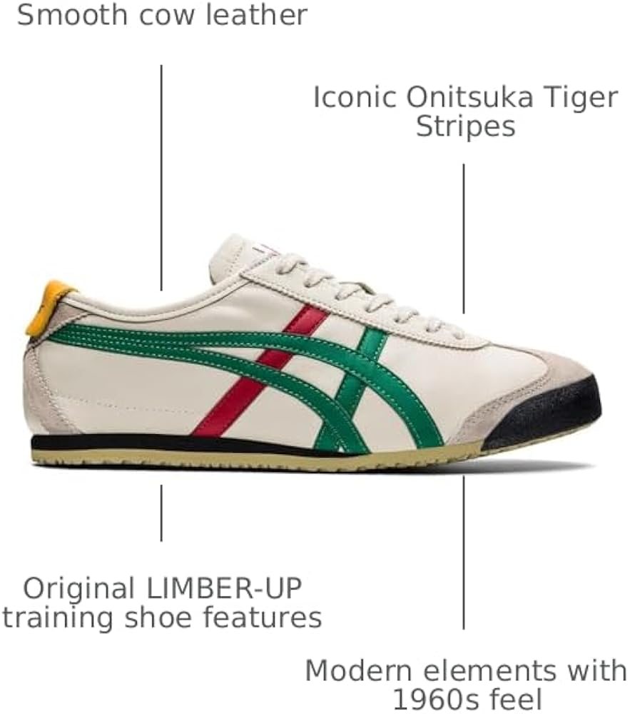 Amazon.com | Onitsuka Tiger Unisex Mexico 66 1183C102 (Birch/Green