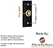 Adonai Hardware Rectangular Georgian Brass Bell Push or Door Bell or Push Button (Antique Brass)