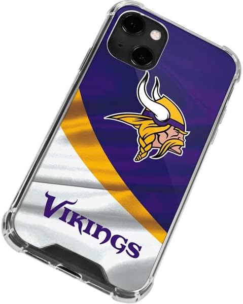 Skinit Clear Phone Case Compatible with iPhone 13 - Officially Licensed NFL Minnesota Vikings Design