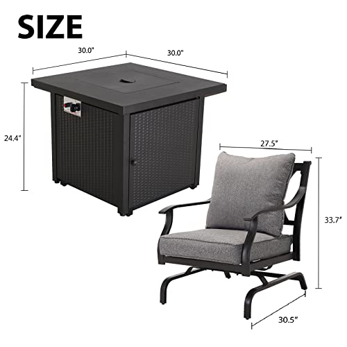 Grand-patio-5PCS-Patio-Furniture-Sets-with-30-Inch-50000-BTU-Steel-Square-Propane-Fire-Pit-Table4-Rocking-Metal-Frame-Chairs-with-Gray-Cushions