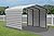 Arrow Carports Galvanized Steel Carport, with 2-Sided Enclosure, Compact Car Metal Carport Kit, 10' x 15' x 7', Eggshell