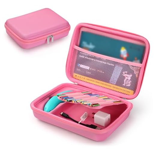 Hard Case Compatible with 3Doodler Start+ Essentials (2023) for 3D Pen Set for Kids, Art Activity Set Carrier Case for Printing Filament Refill and USB Charger,Pink (Box Only)