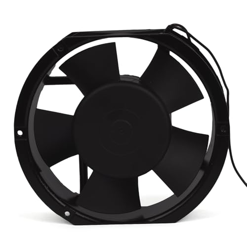Image of Vendoz AC Small Kitchen Exhaust Aluminium Fan, 6.70 inch inches (17x17x5cm), Black