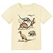 Kids Dinosaur Shirt Boys Girls Rex Dinosaur Tee Toddler Dino Enthusiast Summer Cotton Short Sleeve Tee Tops 5T