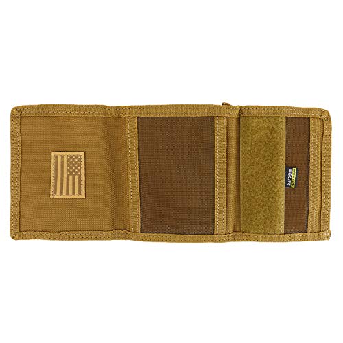 Armycrew Tri Fold Hook and Loop Closure 18 Pockets Durable Tactical Wallet3