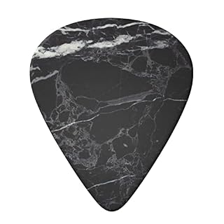 FUCVNPZ Lot de 6 médiators en celluloïd, texture marbre noir et blanc, pour guitares acoustiques, électriques, basses ou… - Les Beatles, Paul McCartney, John Lennon, RIngo Starr, George Harrison FUCVNPZ Lot de 6 médiators en celluloïd, texture marbre noir et blanc, pour guitares acoustiques, électriques, basses ou… – Image 3