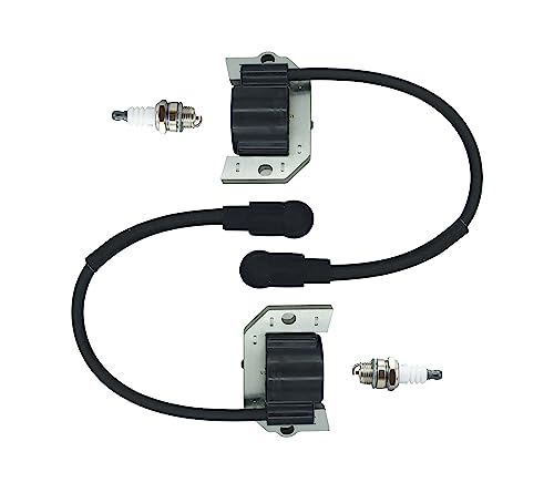 2 PACK 21171-7034 Ignition Coil Module for Kawasaki FH381V FH430V FH480V FH541V FH580V Lawn Mover Engine with Spark Plug Replace # 21171-7001 21171-7007 21171-7006 21171-7013