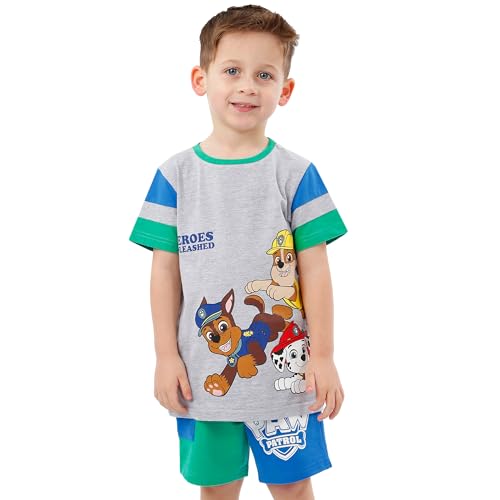 Ensemble short tee shirt garçon Paw Patrol idéal pour les jeux au parc et les vacances - 2