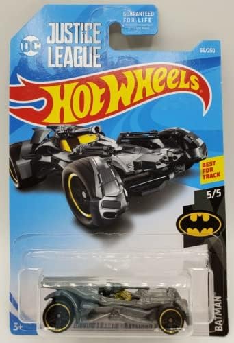 DieCast Hot Wheels Justice League Batmobile - Batman 55 (gris)