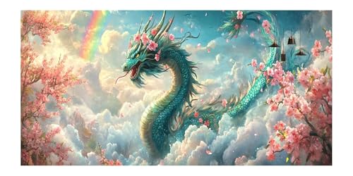 Kit complet fleur diamond painting dragon, le cadeau créatif idéal - 2