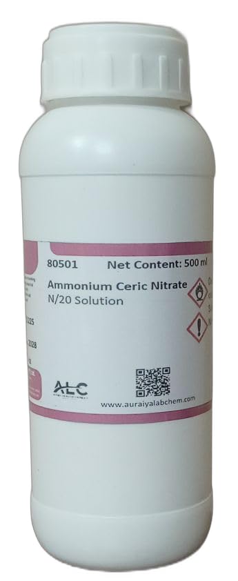 ALC Ammonium Ceric Nitrate N/20 Solution, 500ml, Clear Yellow Coloured, 80501-image-12