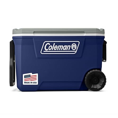El Mejor Listado de Neveras favoritos de las personas. 42 Coleman Serie 316, Enfriador Con Ruedas Unisex Adulto, Twilight, 62QT