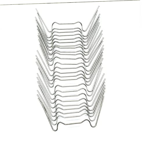 Clavos para jardín en forma de W YARNOW, 100 piezas, acero inoxidable para anclaje miniatura 3