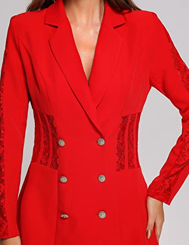 BELLA BARNETT Lace Blazer Dress Stylish Blazer Dress V-Neck Blazer Mini Dress3
