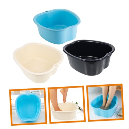 Baldes para baño de pies de plástico resistente, 3 unidades miniatura 3