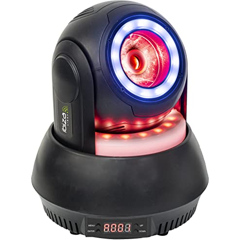Ibiza - STAR-BEAM-BL - Lyre BEAM de 40W RVBB avec 2 anneaux lumineux d’ambiance - Noir
