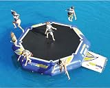 Aquaglide Rebound 20 Inflatable Water Trampoline β 20ft Recreational Floating Bouncer for Lake β Heavy Duty Portable Jumping Platform for Adults Teens Kids β Includes Swimstep Boarding Platform