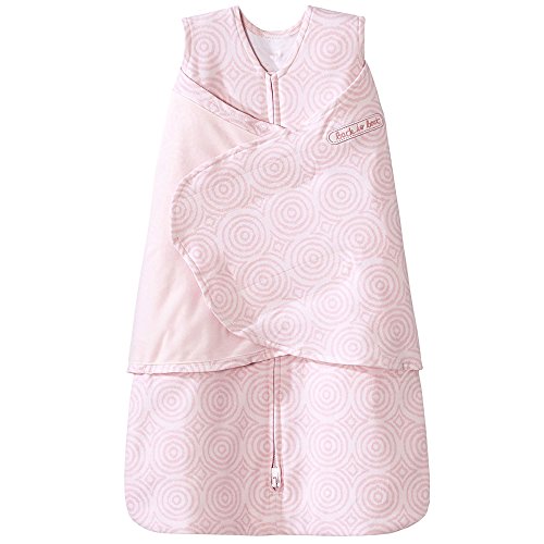 Halo Sleepsack 100% Cotton Swaddle, Ikat Circle Pink, Newborn