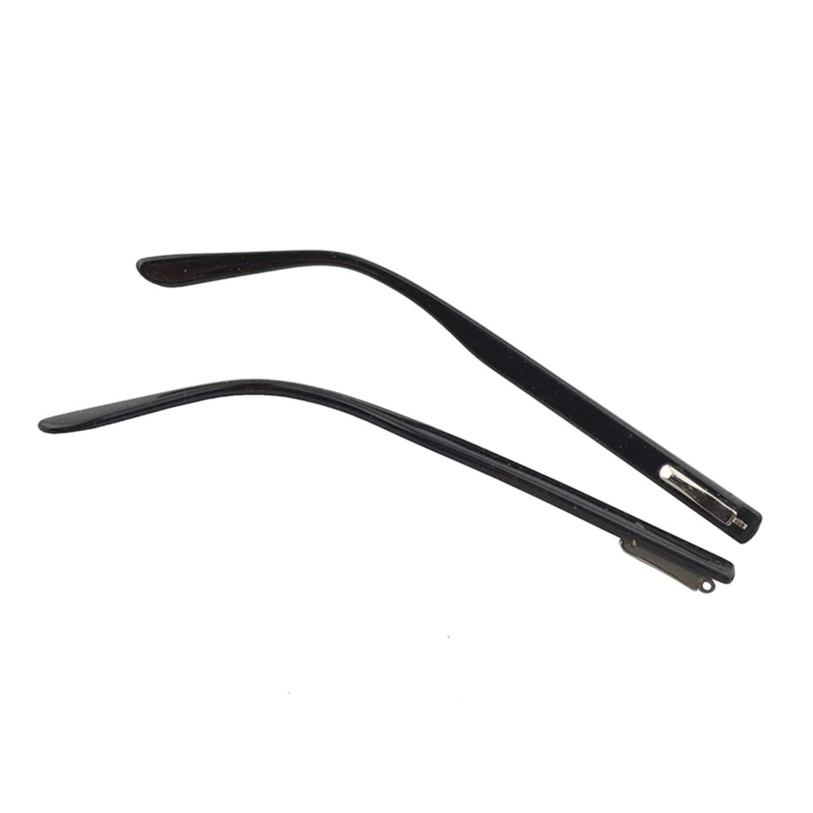 Gafas Patilla Patilla 2 pares de gafas de PC negras y marrones, gafas con bisagra de resorte for templo, accesorio de reparación de templo SPC001(Spc001 Black)