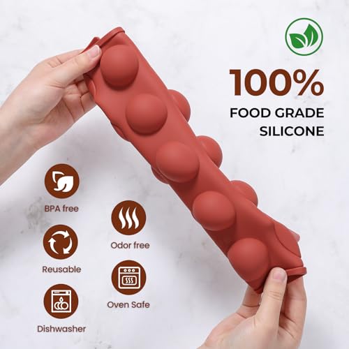 Image of 3 Packs Silicone Hot Chocolate Bomb Molds, 2.7 inch 1.6 inch 1 inch Semi Sphere Molds for Making Chocolate, Cake, Jelly, Dome Mousse (6 /15 /24 Cups)