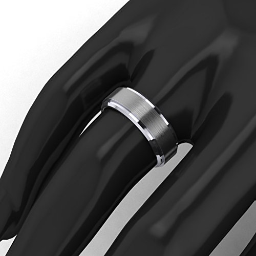 In carburo di tungsteno, 8 mm, con fascia per