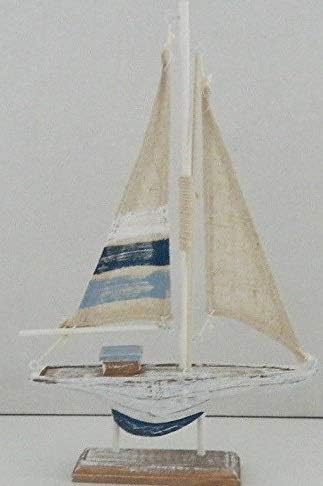SHABBY CHIC DISTRESSED RUSTIC SAILING YACHT