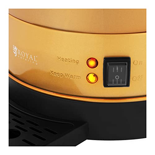 Royal Catering RC-WBDWTC14GO Koffiezetapparaat, 14 liter, goudkleurig, roestvrij staal, koffiezetapparaat… - Afbeelding 4