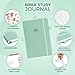 Clever Fox Bible Study Journal – Church Notes Notebook – Note Taking & Journaling Kit – Faith Based Religious Gifts & Accessories (Mint Cream)