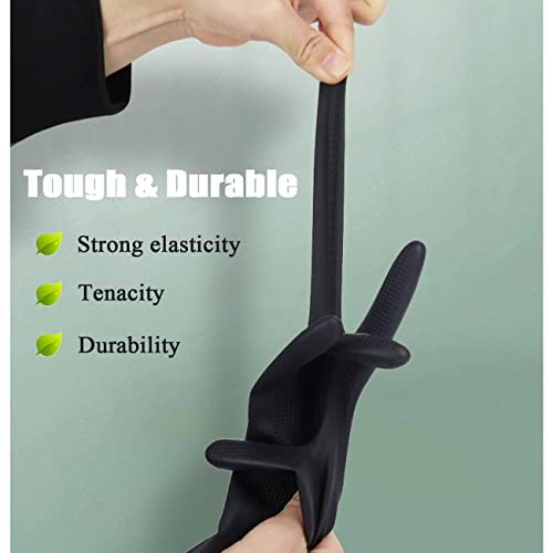 Vovcig Hair Dye Gloves, 3 Pairs Professional Hair Coloring Accessories Dye Gloves Reusable For Hair Salon Hair Dyeing, 3 Left+3 Right, Black #TOP4