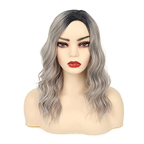 Beweig Short Curly White Wigs For Women Fluffy Natural Looking Synthetic Hair Daily Wigs For Old Ladies #TOP1