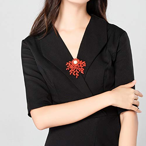 Broche en perle naturelle et corail rouge : ravivez la passion du style rétro - 6