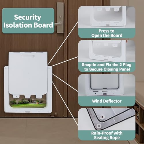 Small Doggie Door with Magnetic Locking Panel for Residence Safety – Sturdy & Weatherproof 13.5×11.1 for Small to Medium Canine, Cats, Pets. Straightforward to Set up Small Doggie Door with Magnetic Locking Panel for Residence Safety – Sturdy & Weatherproof 13.5×11.1 for Small to Medium Canine, Cats, Pets. Straightforward to Set up