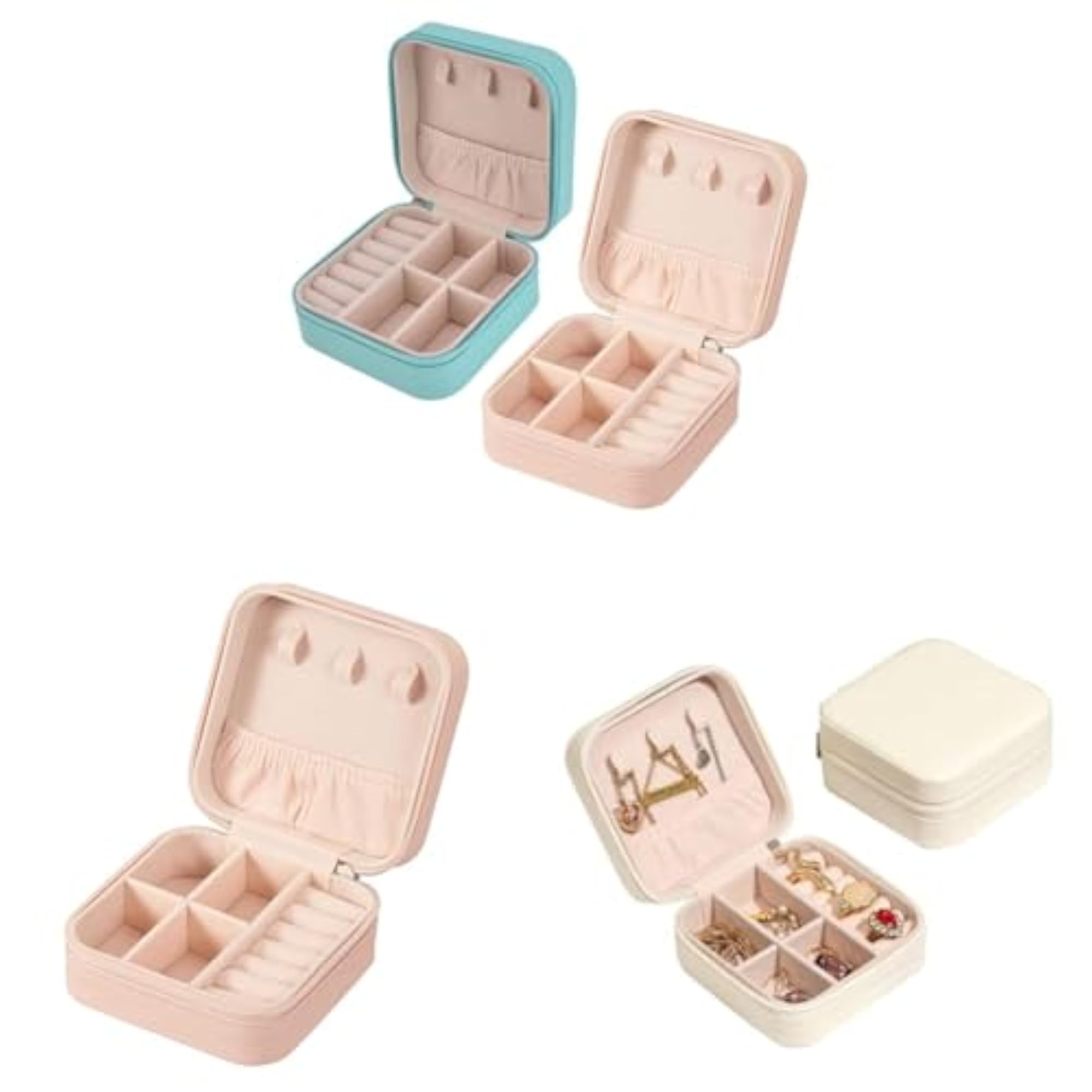 2-Piece Leather Organizer & Storage Box Set