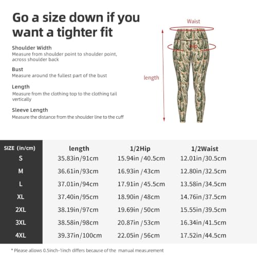 Pantalones de yoga para correr y uso casual con estampado original de cactus 5