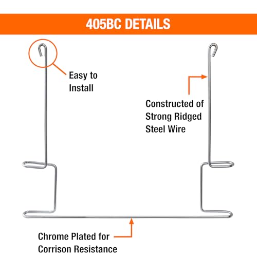 Image of Buyers Products 405BC Chrome Plated Anti-Sail Brackets for Mud Flaps, 26.13 x 21 Inch, 2 Count, Hold Mudflaps Straight and Flat, Bolt or Weld On to Truck Or Trailer