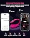 LOVENSE Lush 4 Remote Control G-spot Vibrator, Wearable Long Distance Adult Sex Toys & Games with LED Light, App Controlled Egg Vibrators for Women Couples, Powerful Vibration, Discreet, Waterproof