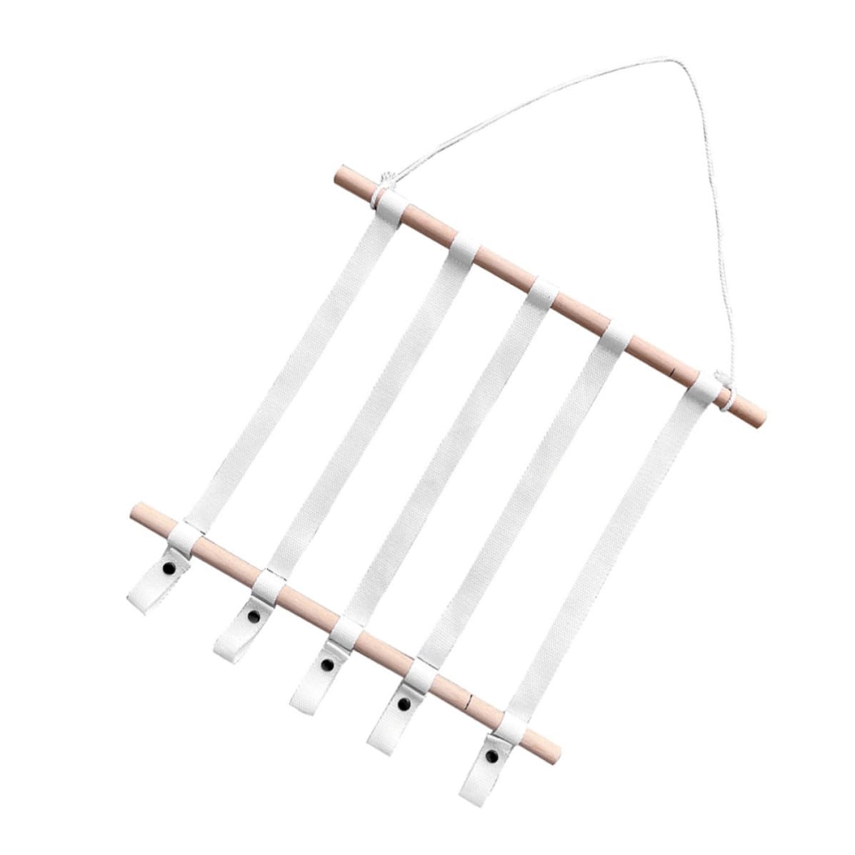 INOOMP Wood and Cloth Hair Bow Holder Hair Accessories Storage Organizer Easy to Put for Bedroom or Theme Party Suitable and Friends