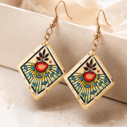 Image of Boho Chic Earrings Collection - Colorful Tassel, Chandeliers, Hoops & Huggies for Women
