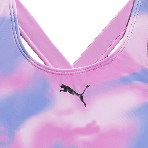 PUMA Girls' One Piece Bathing Suit, Athletic Swimsuit, Quick Dry, Day Dream3