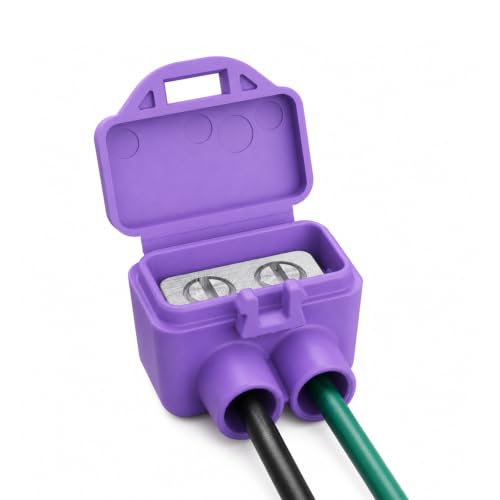 2-Port Aluminum-to-Copper Wire Connectors, 5 Pack Screw Terminal Electrical Wire Connectors, Pre-Filled with Oxide Inhibitor for Solid &amp; Stranded Wires, Residential &amp; Industrial Wiring