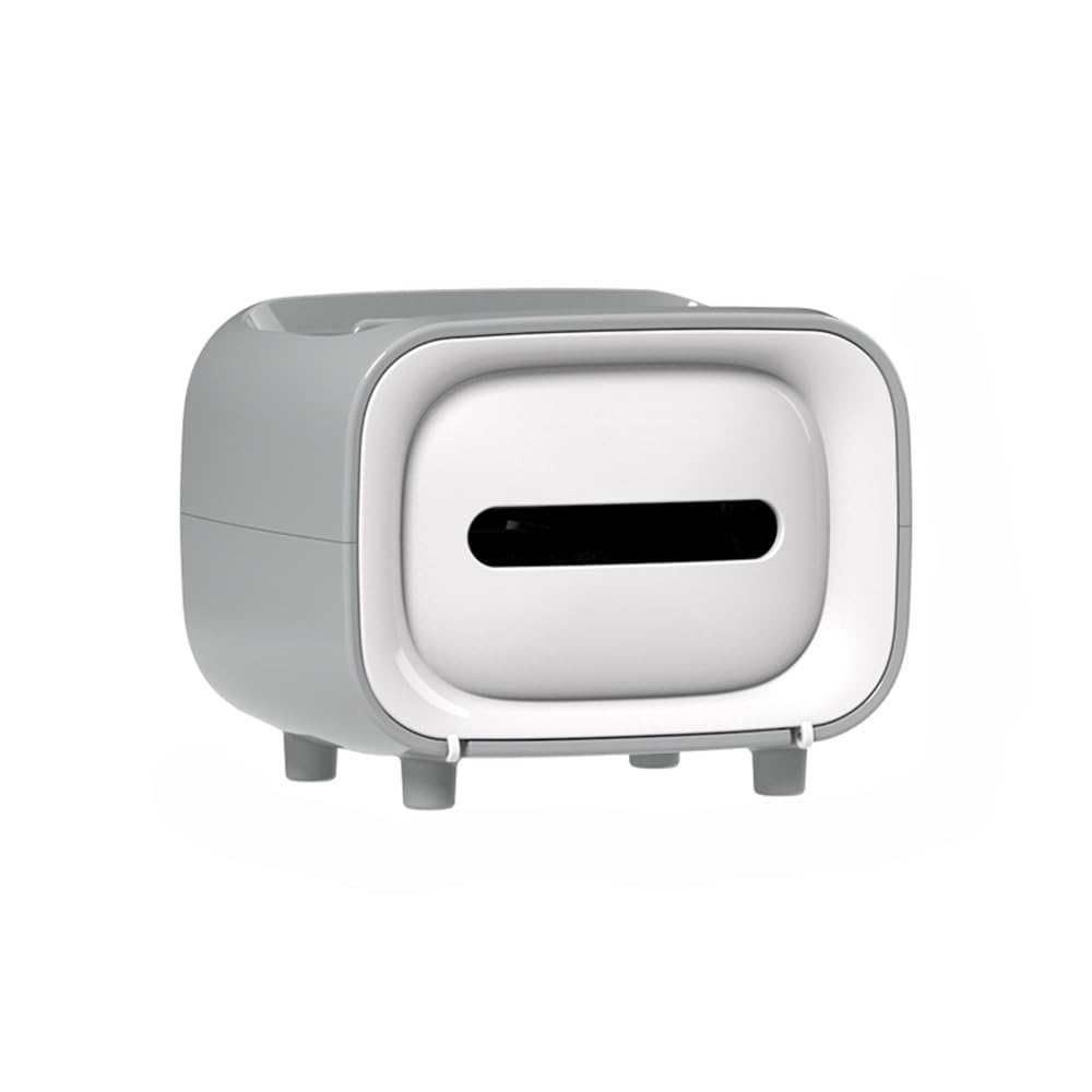 Tissue Holder Dispenser Solid Colour Tissue Box Square Clashing Colours for Kitchen Bedroom Drawing Boxes for Living Room(White)