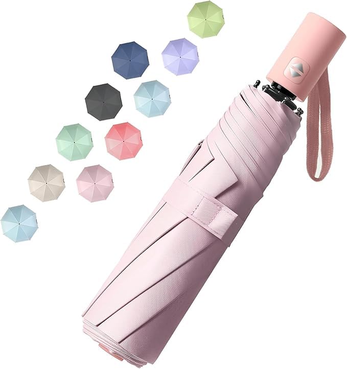 Image of TEKCOOL Umbrella, UV Big Size Umbrella for Sun Protection Rain Windproof Strong Large 3 Fold For Men Women Kids Boys Girls Perfect & Stylish Windproof & Compact''