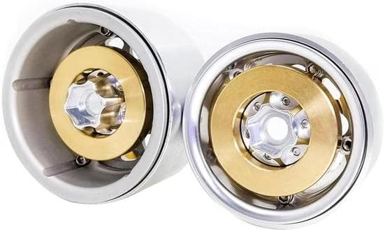 Brass Wheel Hex Hub 4pcs 1/10 Wheel Weights Counterweight Heavy Duty Wheel Rim Smooth Driving Increase Weight ForSCX10 Car - (Color: 4pcs, CN)